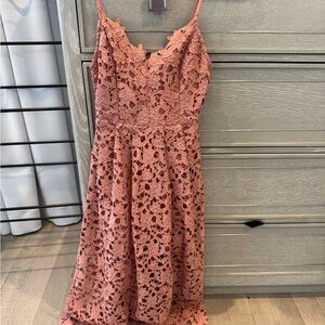 Astr the Label - Lace Pink Dress